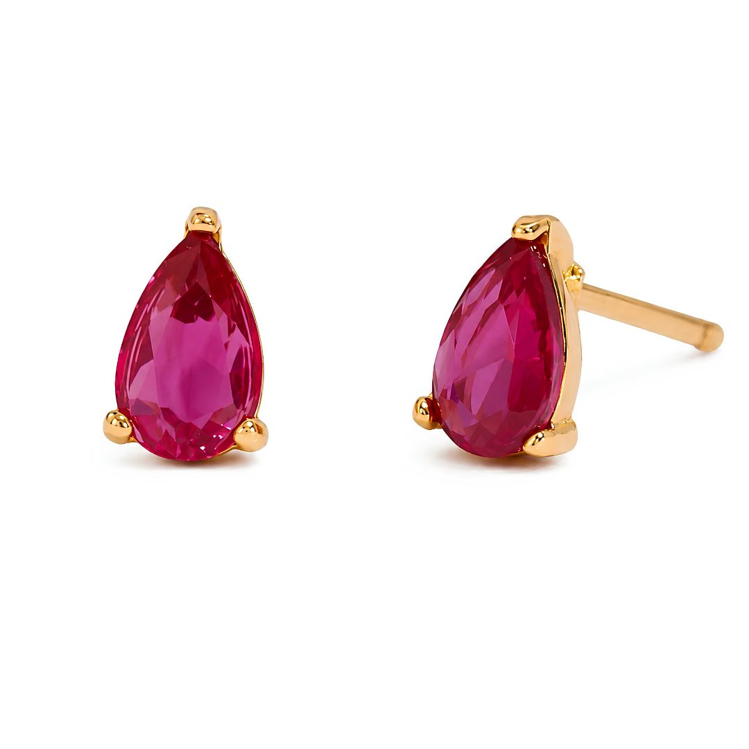 Aretes Lagrima Rosa