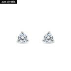 Aretes OJA N° 1 | Oro Blanco & Diamante