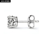 Aretes OJA N° 2 | Oro Blanco & Diamante