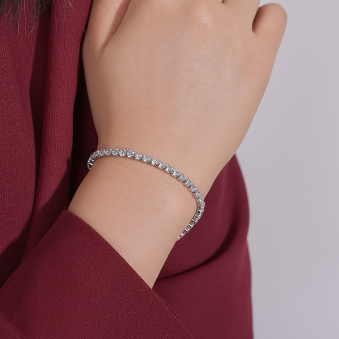 PULSERA TENNIS SILVER 4mm