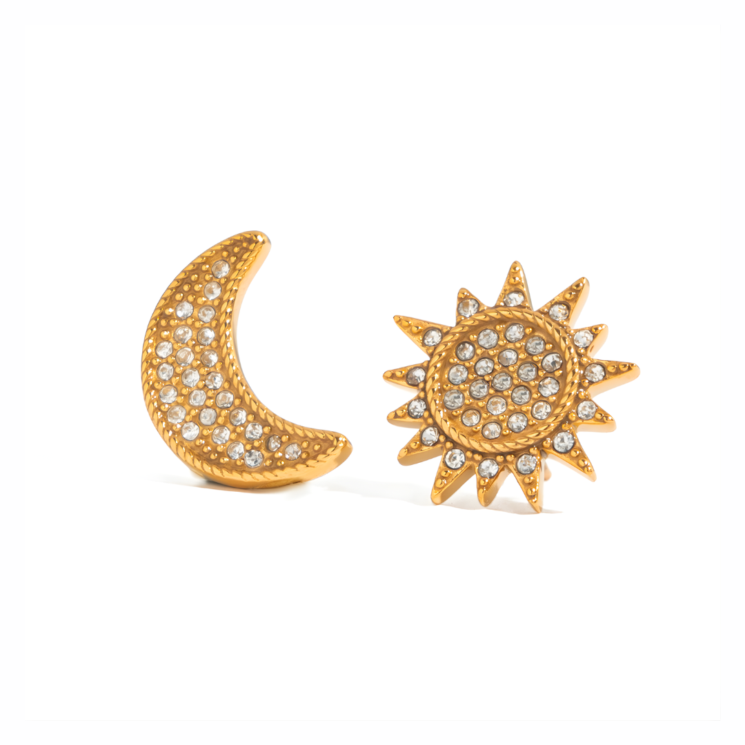 ARETES  SOL Y LUNA