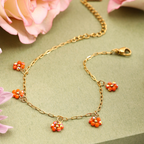 Pulsera Flor Naranja