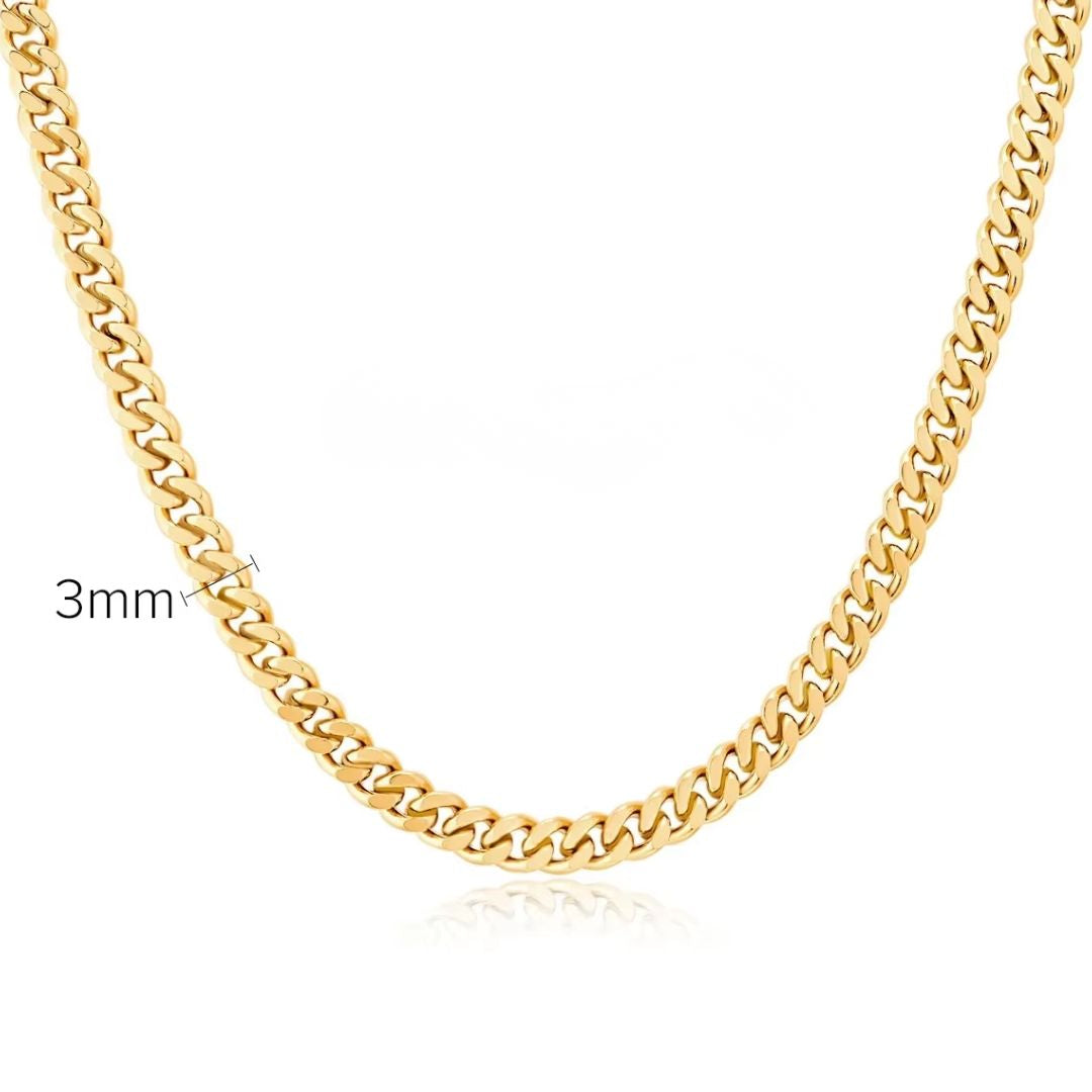 Collar Cubana 3MM