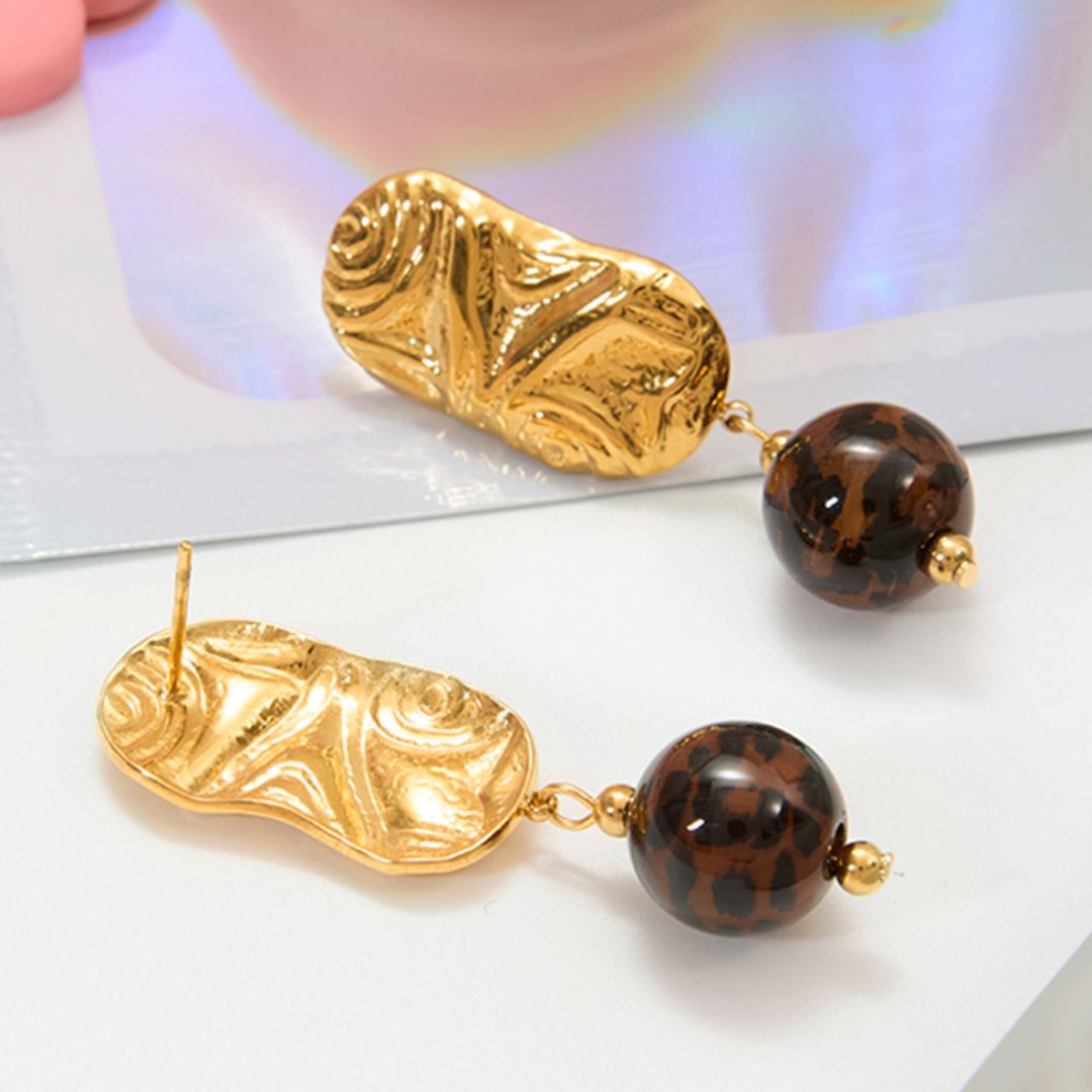 Aretes Chunky Tiger