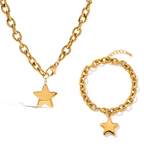 SET COLLAR Y PULSERA STAR CHUNKY