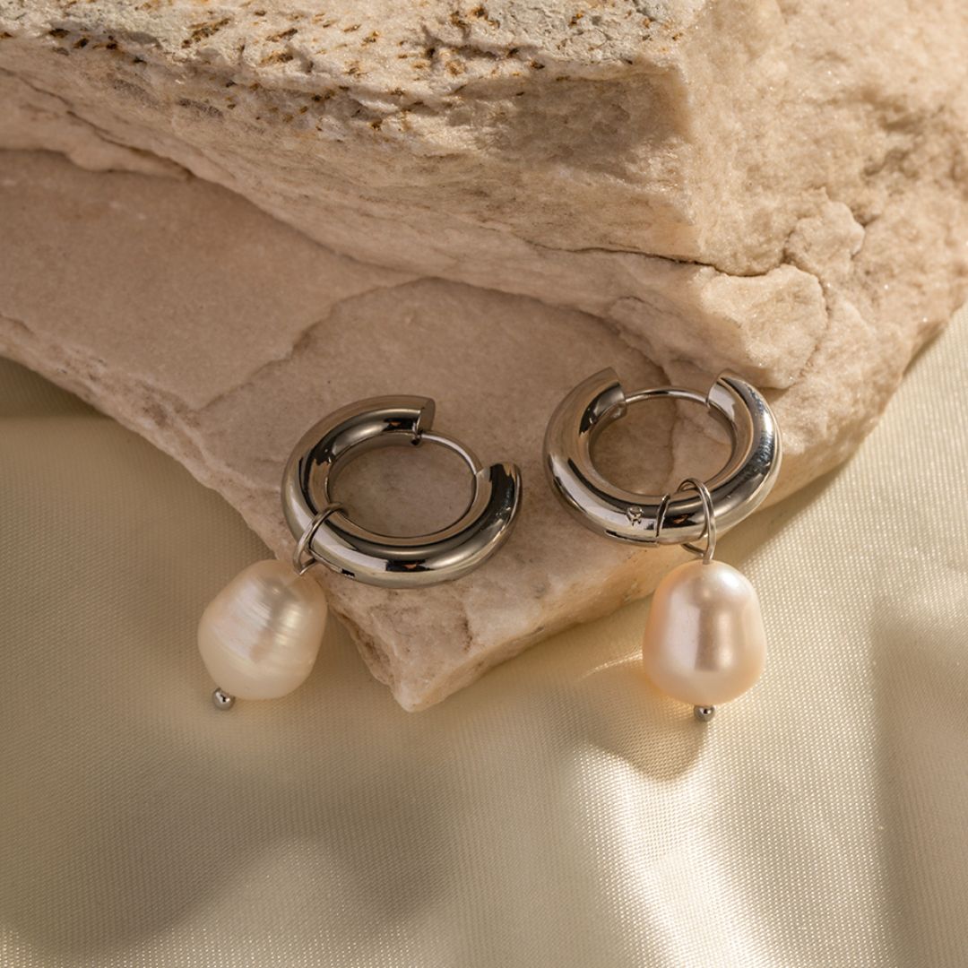 Aretes Silver Perlia