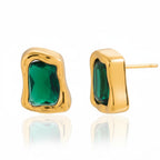 Aretes Espejo Verde