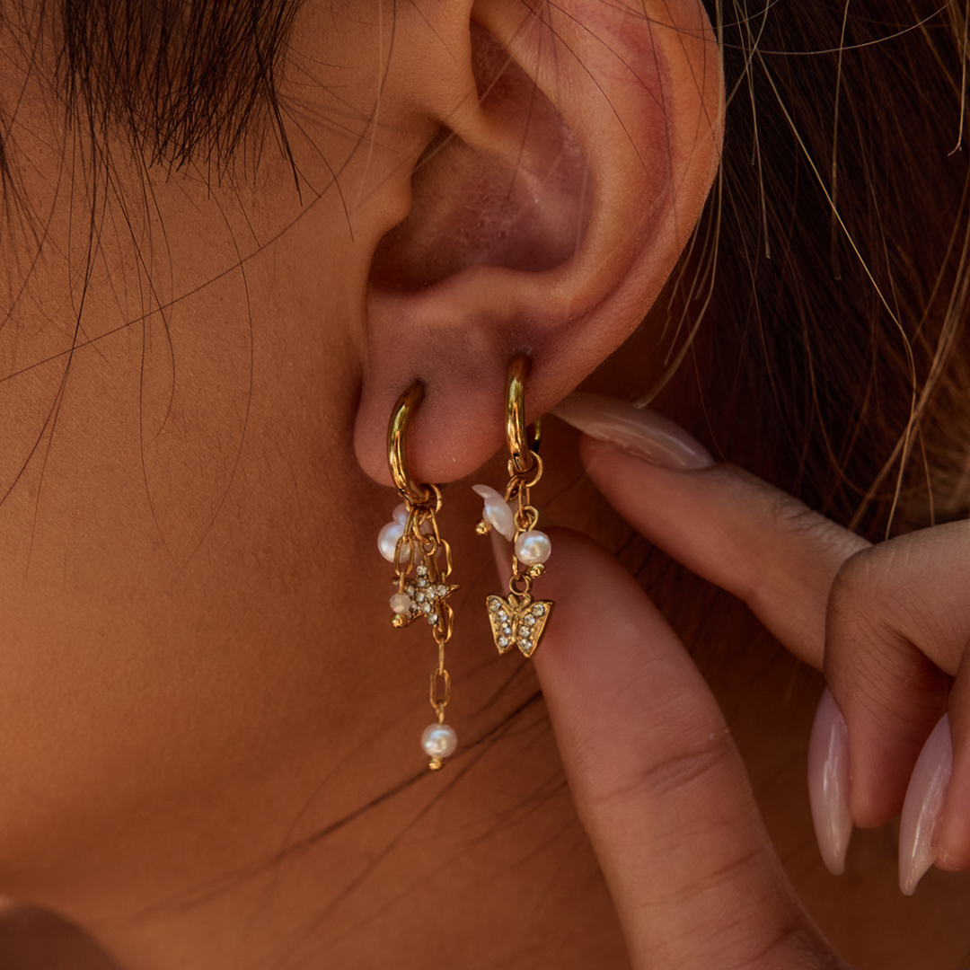 Aretes Colgante Fina
