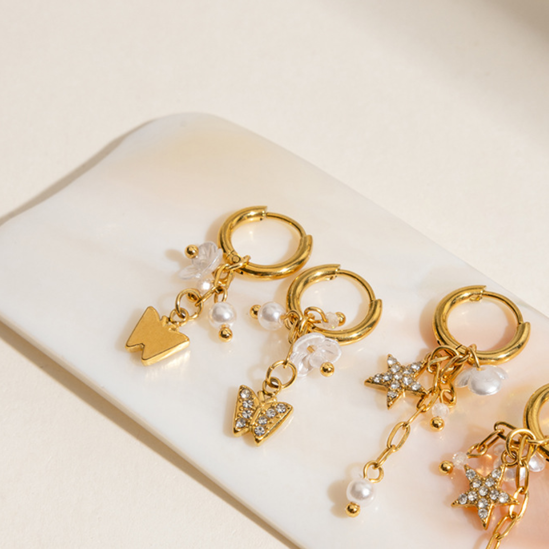 Aretes Colgante Fina