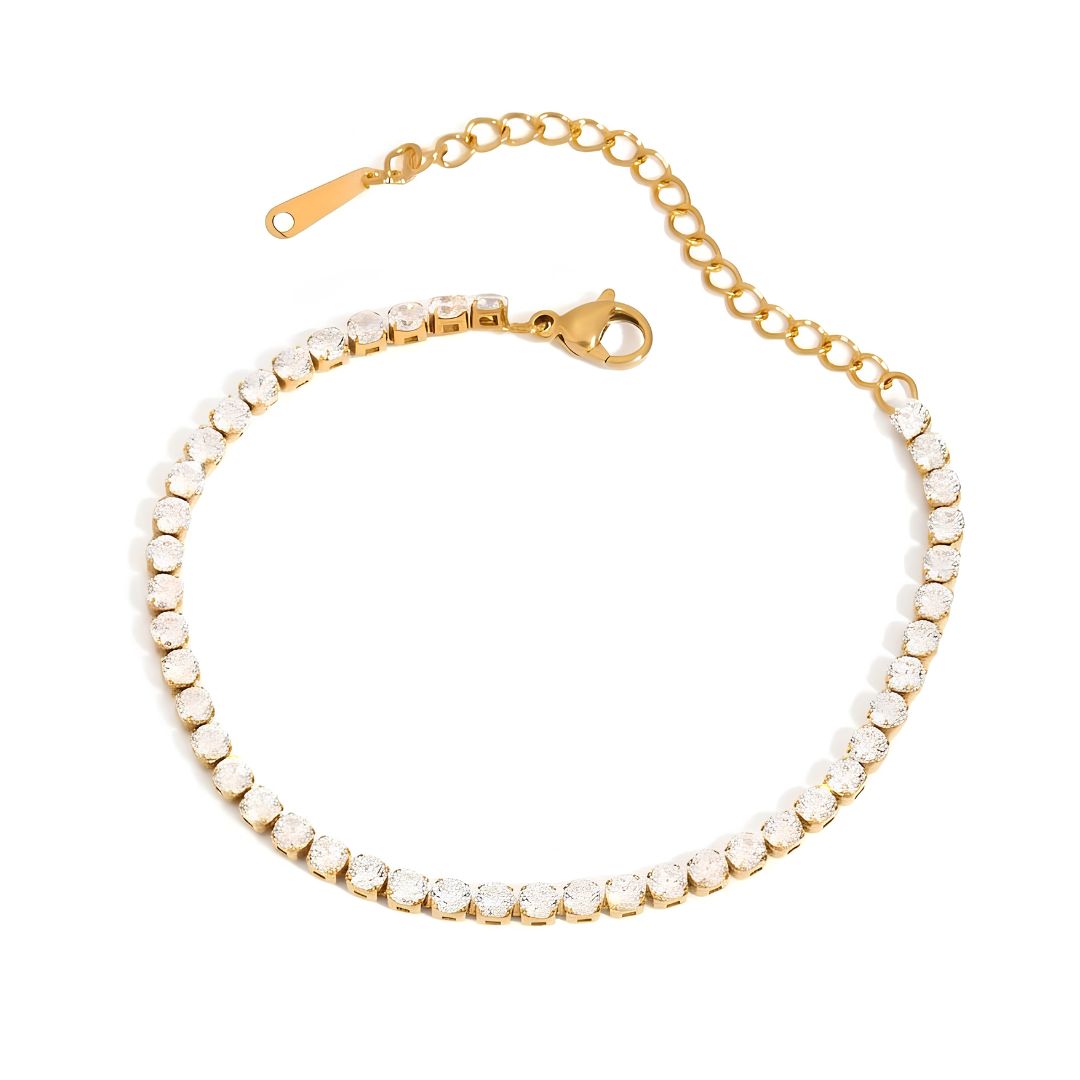 Pulsera Tennis Gold