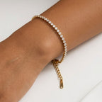 Pulsera Tennis Gold