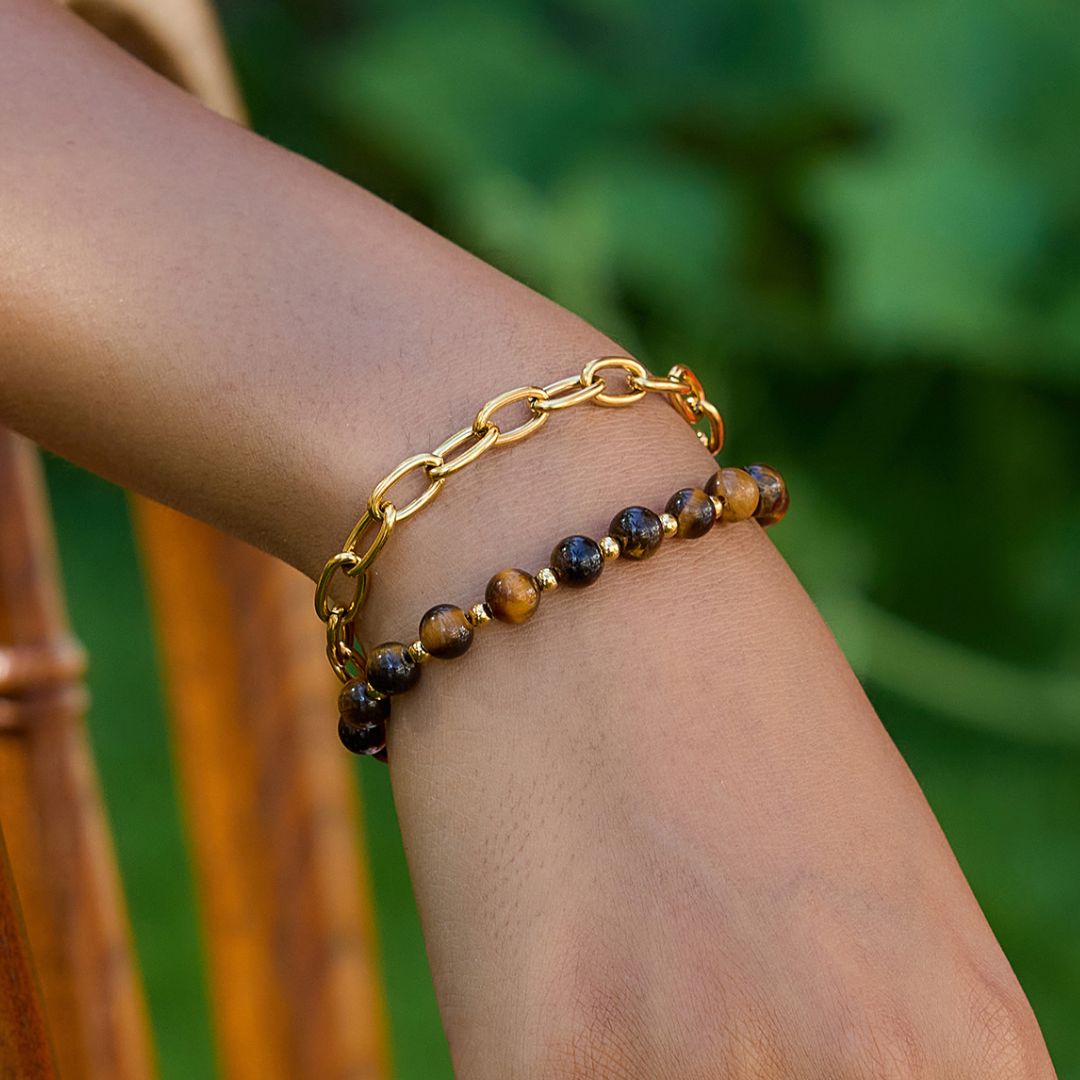 PULSERA CADENA LUNAR 2PZ
