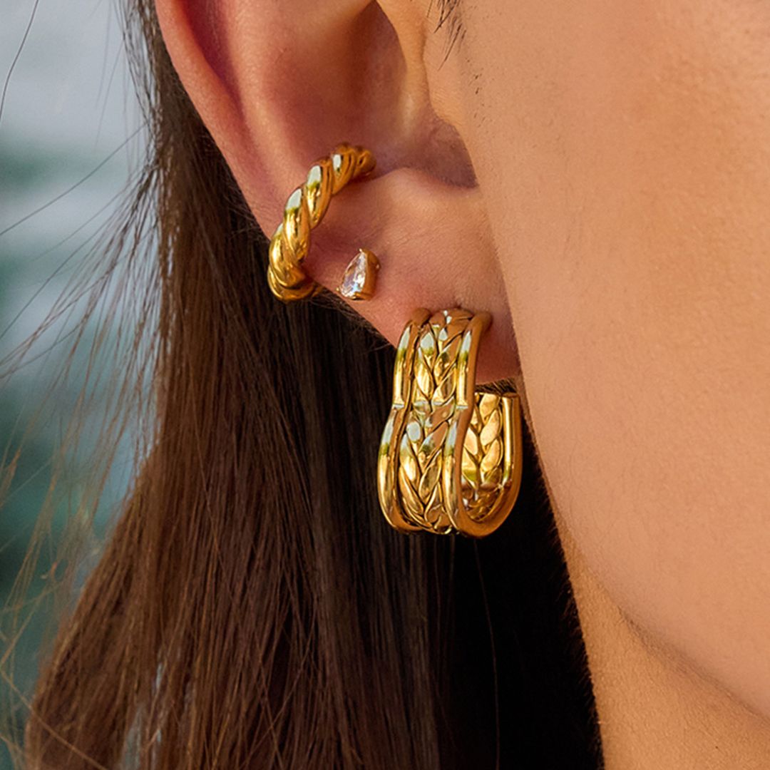 Aretes Corazón Gigante