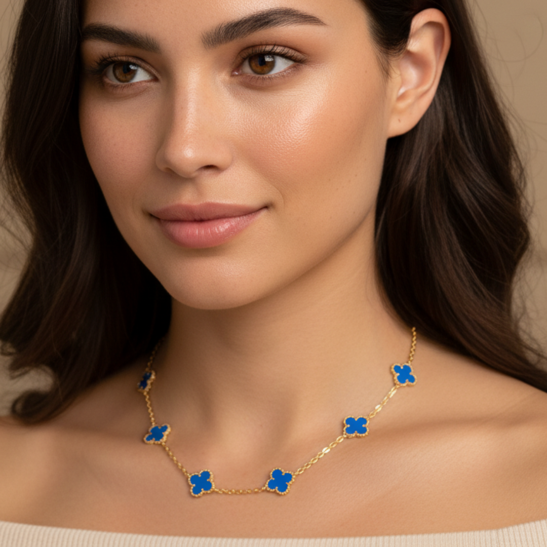 COLLAR INSPIRACIÓN TRÉBOL BLUE