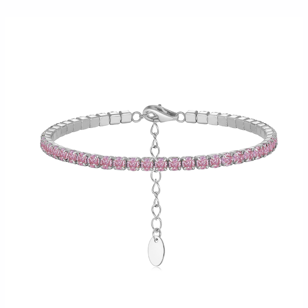 PULSERA TENNIS PINK
