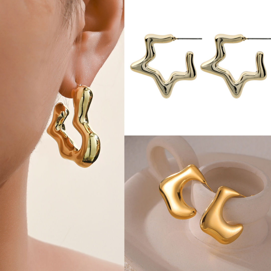 COMBO 3 PARES ARETES CHUNKY